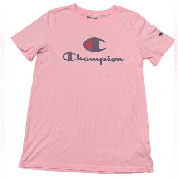 Champion Pink T-shirt Kids Size XL unisex - Picture 1 of 4